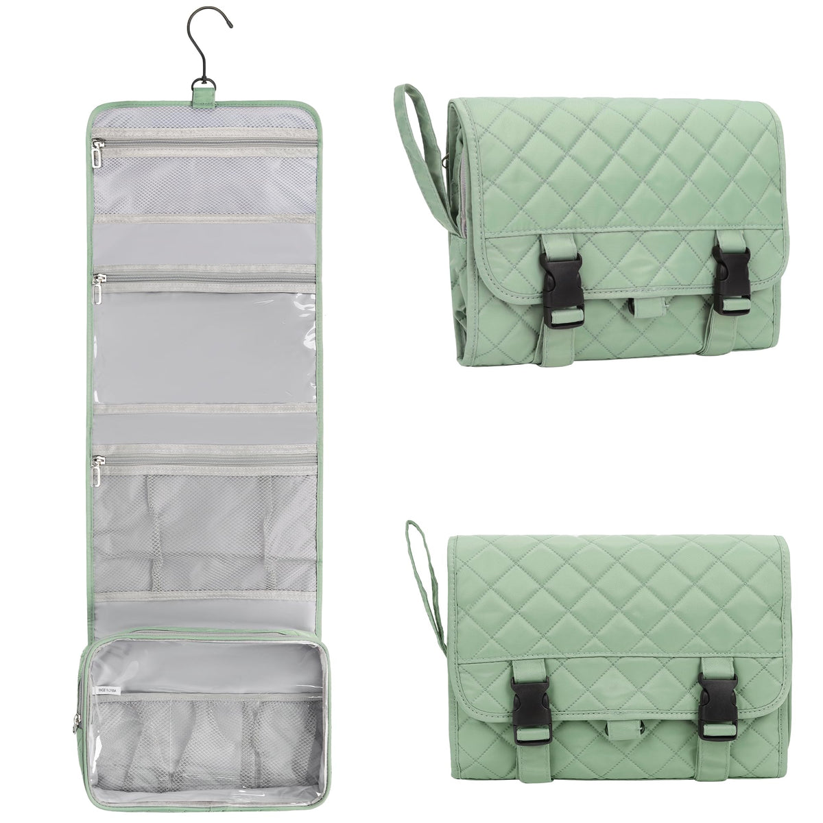 Relavel Hanging Toiletry Bag for Men Women, Water-Resistant Toiletries Bag