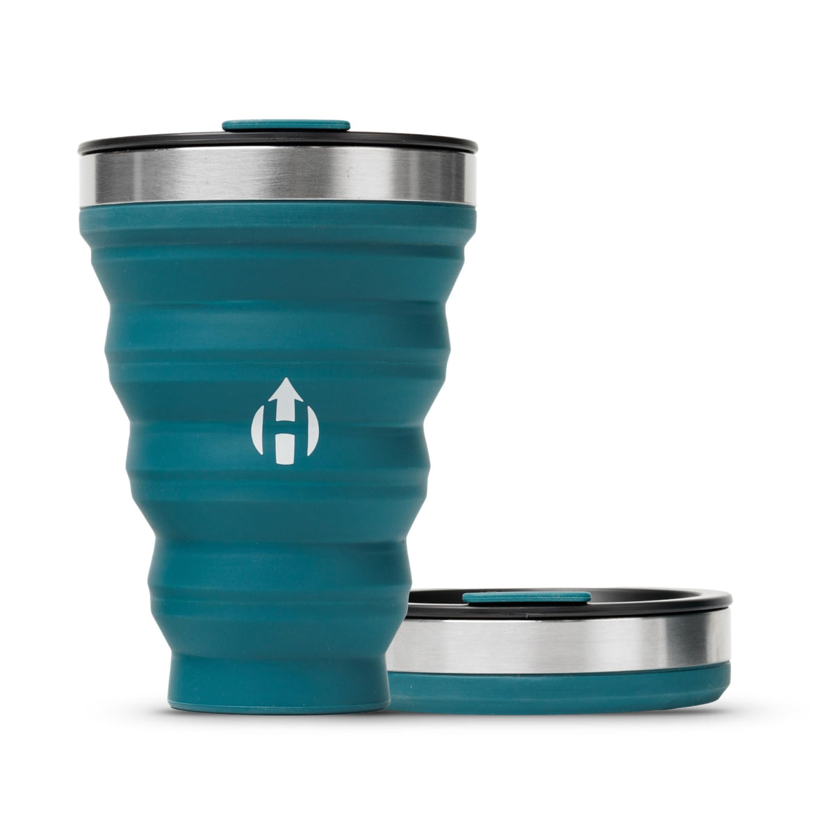 HYDAWAY 16oz Collapsible Tumbler, Packable Travel Cup with Steel Rim