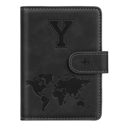 Passport Holder Wallet Cover Personalized Initial Travel Essentials