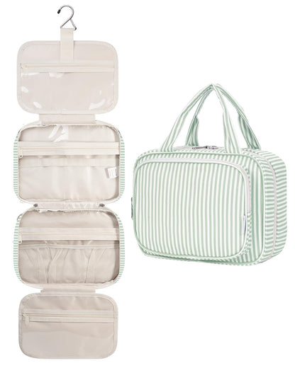Narwey Hanging Toiletry Bag for Women, Travel Makeup Cosmetic Organizer Bag