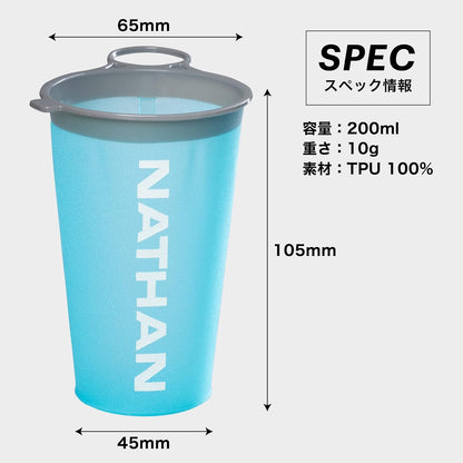 Nathan Reuseable Race Day Cup (2 Pack) Blue Me Away/White