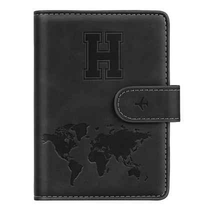 Passport Holder Wallet Cover Personalized Initial Travel Essentials