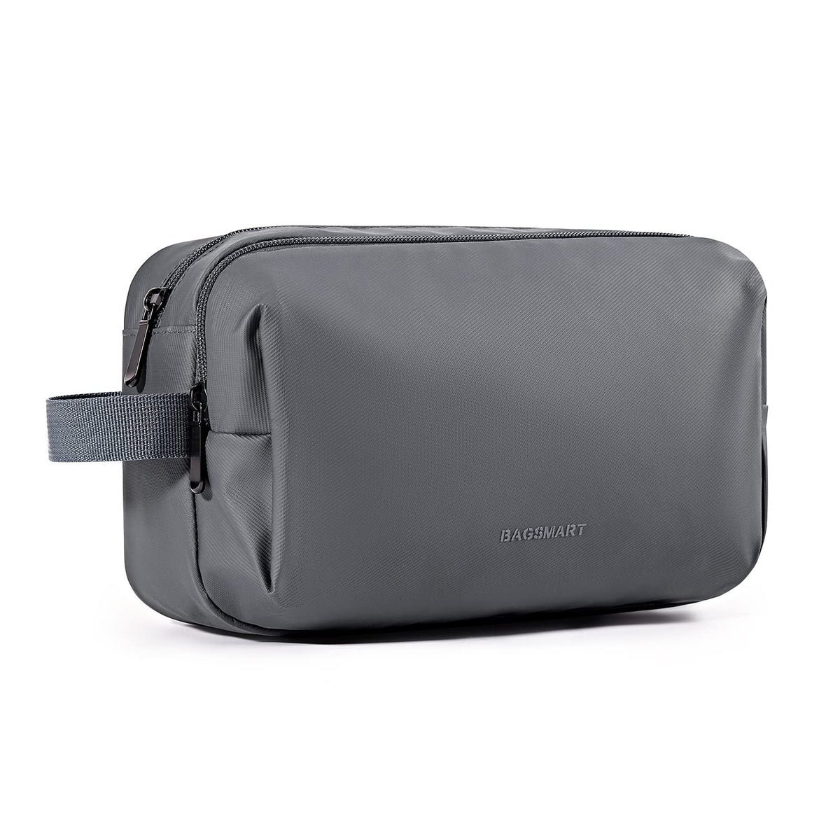 BAGSMART Toiletry Bag for Men, Travel Toiletry Organizer Dopp Kit Water-resistant Shaving Bag for Toiletries Accessories, Door Room Essentials,Black-basic