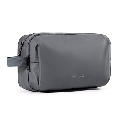 BAGSMART Toiletry Bag for Men, Travel Toiletry Organizer Dopp Kit Water-resistant Shaving Bag for Toiletries Accessories, Door Room Essentials,Black-basic