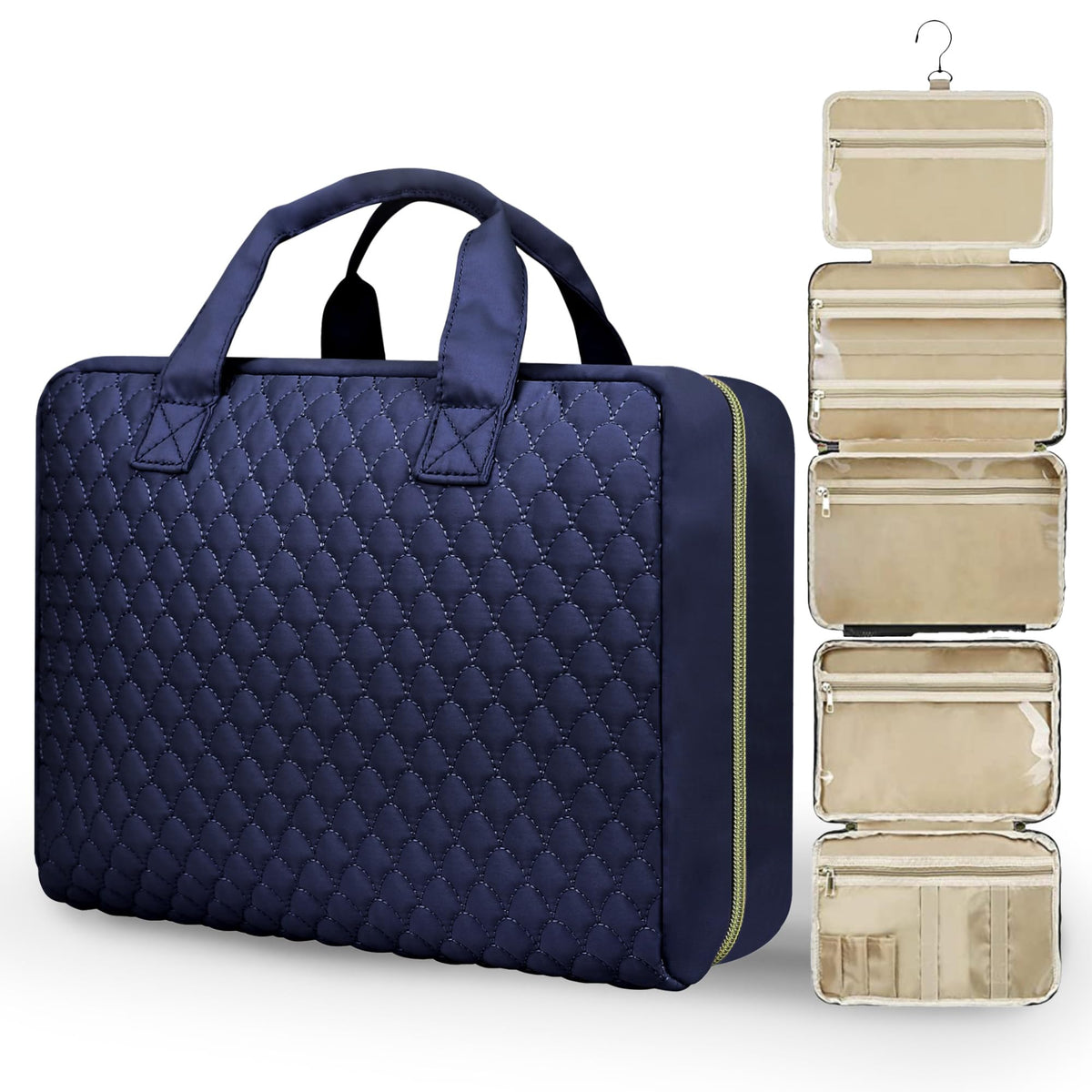 Detachable Travel Toiletry Bag for Women - Large Toiletry Bags for Traveling Women - Hanging Makeup Cosmetic Bag, Organizer for Travel Accessories Cruise Essential - Travel Size Toiletries