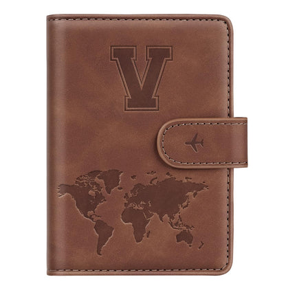 Passport Holder for Travel Essentials Personalized Initial Wallets