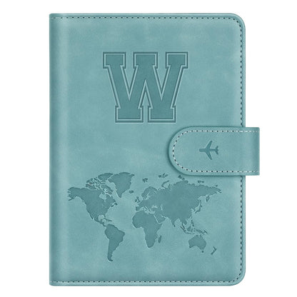 Passport Holder Wallet Cover Personalized Initial Travel Essentials