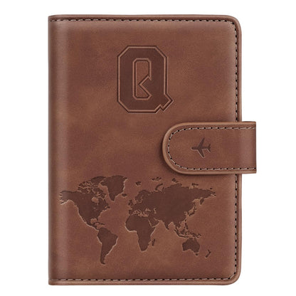 Passport Holder Wallet Cover Personalized Initial Travel Essentials