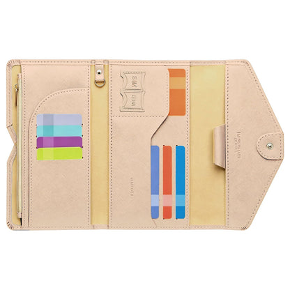 ZOPPEN Passport Holder Travel Wallet Organizer for Women,Black