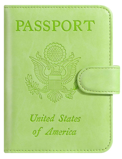 Passport Holder Cover Wallet RFID Blocking, Travel Essentials