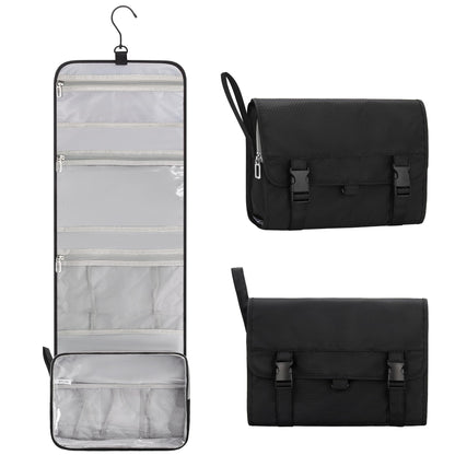 Relavel Small Hanging Toiletry Bag for Women, Floral Hanging Organizer