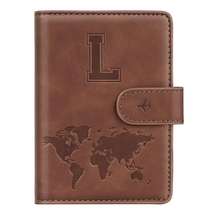 Passport Holder Wallet Cover Personalized Initial Travel Essentials