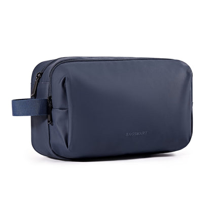 BAGSMART Toiletry Bag for Men, Travel Toiletry Organizer Dopp Kit Water-resistant Shaving Bag for Toiletries Accessories, Door Room Essentials,Black-basic