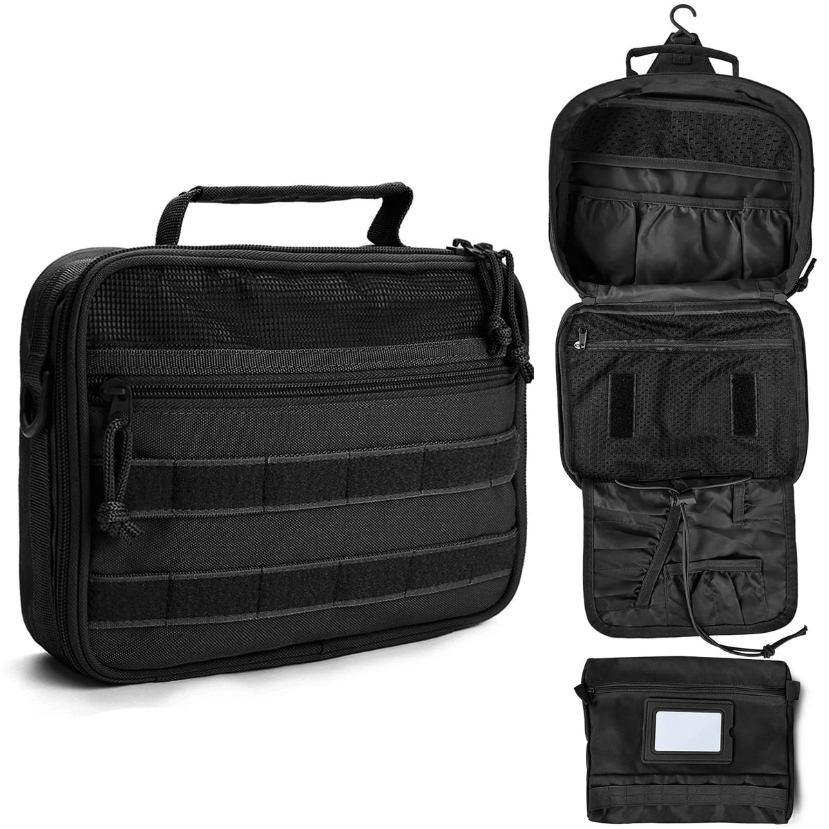 Toiletry Bag for Men Travel Tactical Hanging Dopp Kit Shaving Hygiene Bag