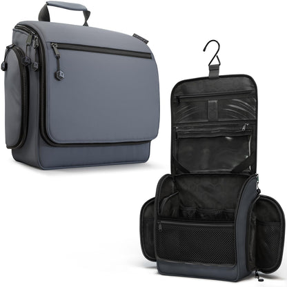 VENTURE 4TH Hanging Travel Toiletry Bag, 18 Compartments - Black