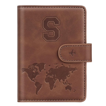 Passport Holder for Travel Essentials Personalized Initial Wallets