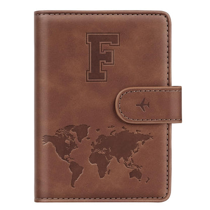 Passport Holder Wallet Cover Personalized Initial Travel Essentials