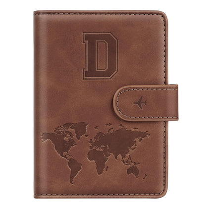 Passport Holder Wallet Cover Personalized Initial Travel Essentials