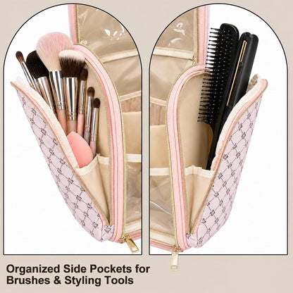Women Travel Toiletry Bag Large Hanging Toiletry Bag with Mirror