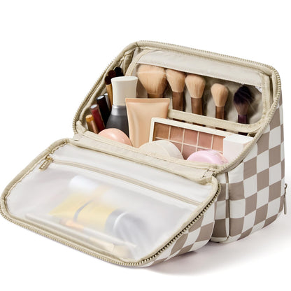 LOVEVOOK Travel Makeup Bag for Women, Puffy Toiletry Bag for Traveling