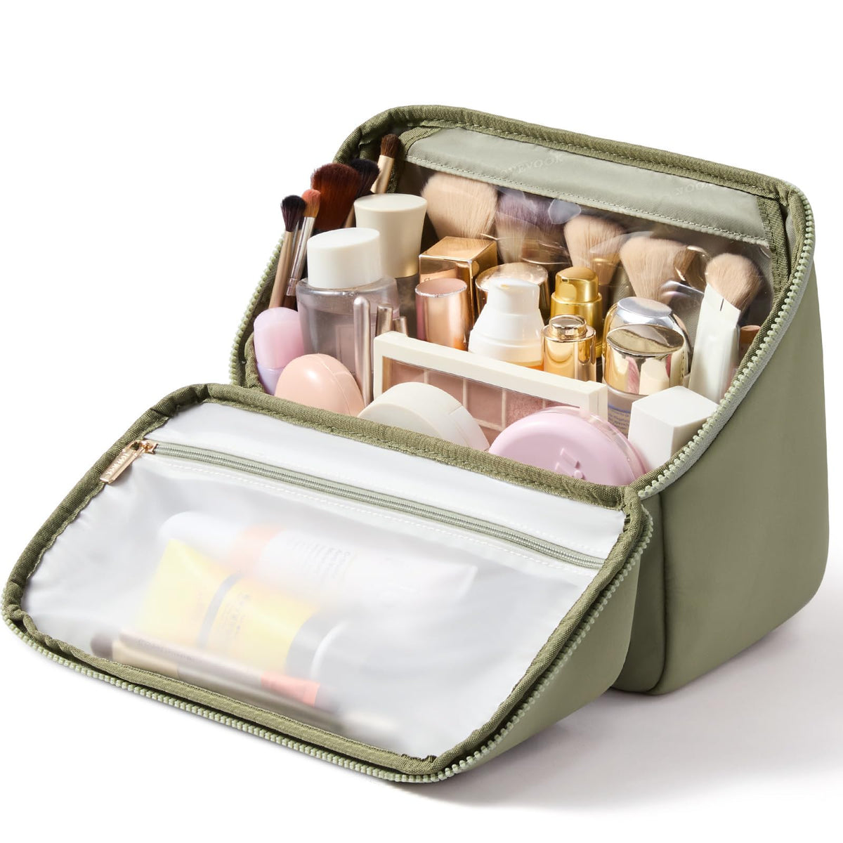 LOVEVOOK Travel Makeup Bag for Women, Puffy Toiletry Bag for Traveling