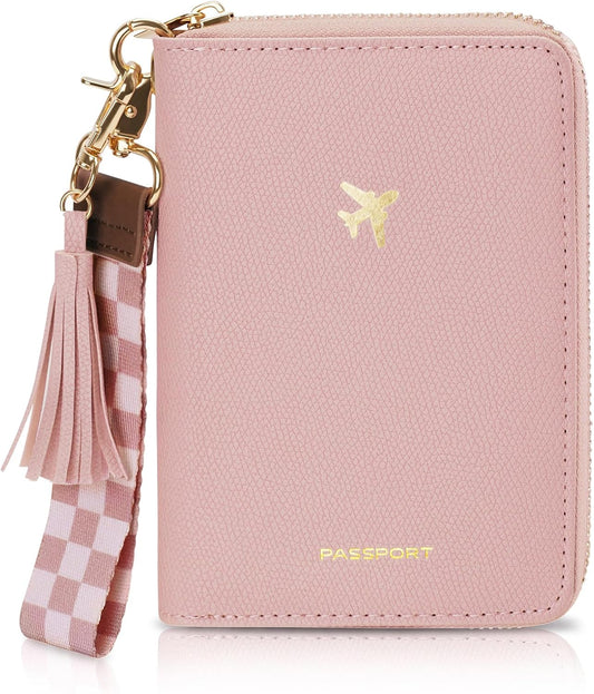 wakawaga Passport Holder For Travel For Women With Detachable Wrist Strap
