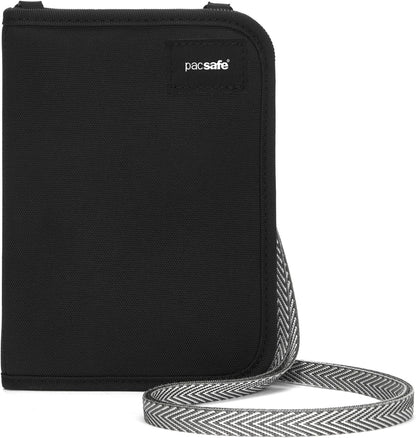Pacsafe Rfidsafe V150 Anti-theft Blocking Compact Passport Wallet, Black