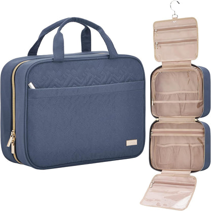 NISHEL Travel Toiletry Bag for women, Portable Hanging makeup Organizer
