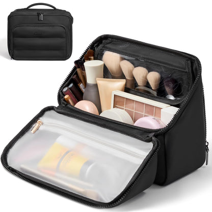 LOVEVOOK Travel Makeup Bag for Women, Puffy Toiletry Bag for Traveling
