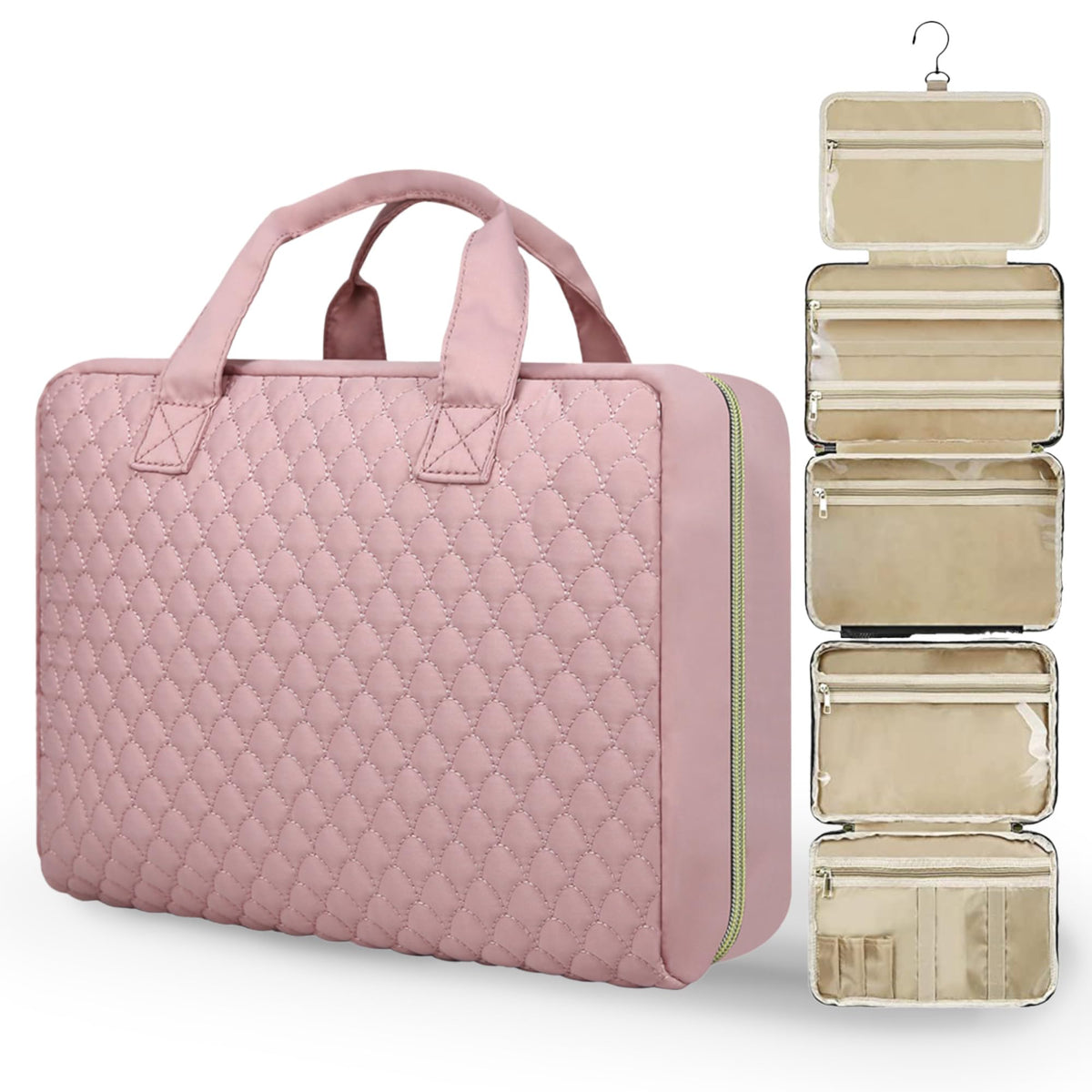 Detachable Travel Toiletry Bag for Women - Large Toiletry Bags for Traveling Women - Hanging Makeup Cosmetic Bag, Organizer for Travel Accessories Cruise Essential - Travel Size Toiletries