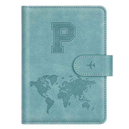 Passport Holder Wallet Cover Personalized Initial Travel Essentials