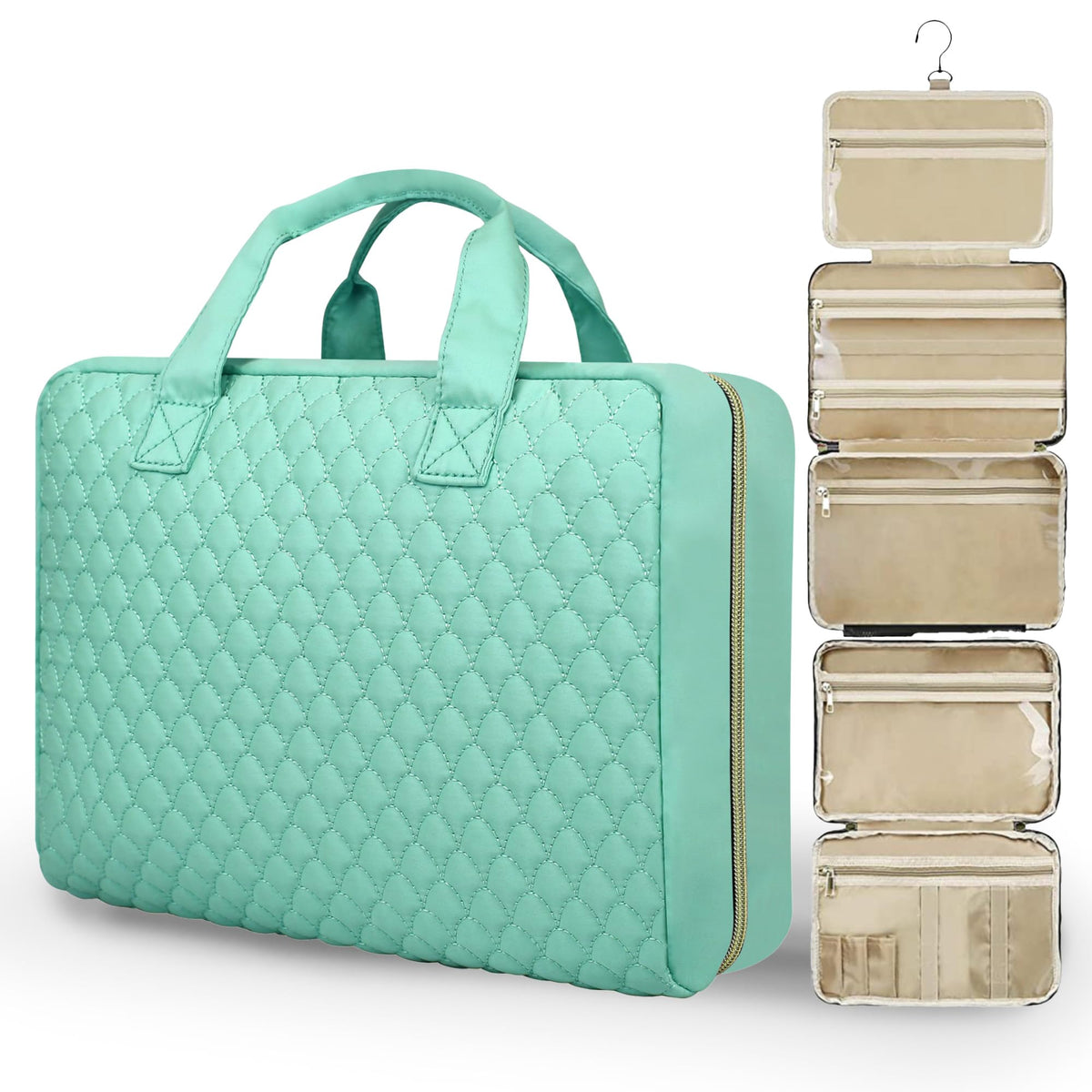 Detachable Travel Toiletry Bag for Women - Large Toiletry Bags for Traveling Women - Hanging Makeup Cosmetic Bag, Organizer for Travel Accessories Cruise Essential - Travel Size Toiletries