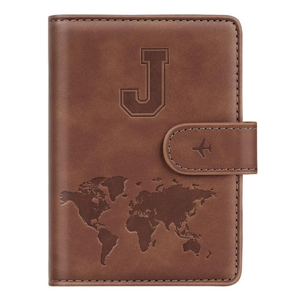 Passport Holder for Travel Essentials Personalized Initial Wallets