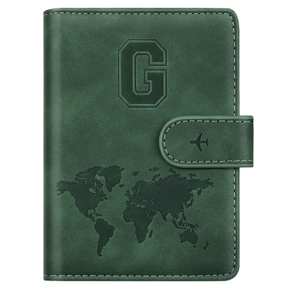 Passport Holder Wallet Cover Personalized Initial Travel Essentials