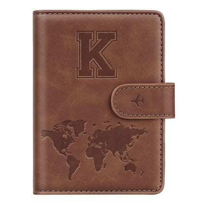 Passport Holder Wallet Cover Personalized Initial Travel Essentials