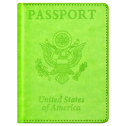 Eoehro Passport Holder for Travel Essentials, Passport Wallet Cover Case for Travel Must Haves Accessories,Passport Book Holders for Women and Men(dark blue)