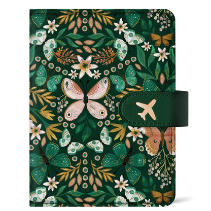 Passport Holder for Travel, RFID Blocking Wallet with Magnetic Closure