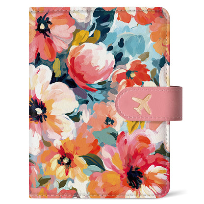 Passport Holder for Travel, RFID Blocking Wallet with Magnetic Closure