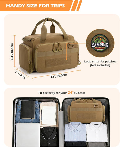 Tactical Travel Toiletry Bag for Men, Extra Large Dopp Kit Organizer