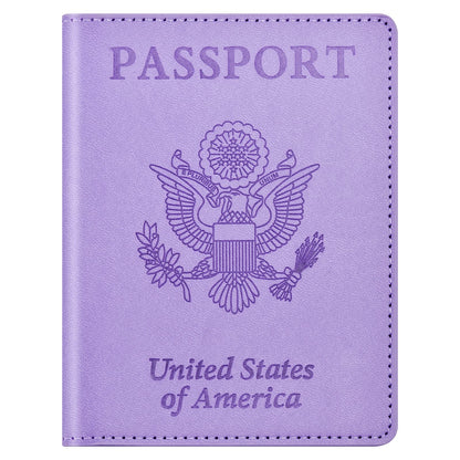 Eoehro Passport Holder for Travel Essentials, Passport Wallet Cover Case for Travel Must Haves Accessories,Passport Book Holders for Women and Men(black)