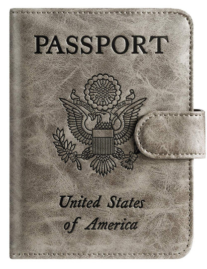 Passport Holder Cover Wallet RFID Blocking, Travel Essentials