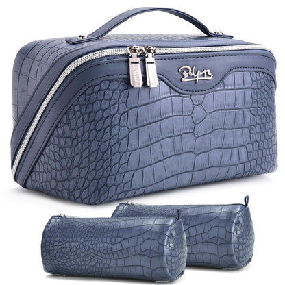 BOYATU Travel Makeup Bag Cosmetic Bags for Women: 3-Piece Make up Bag Set