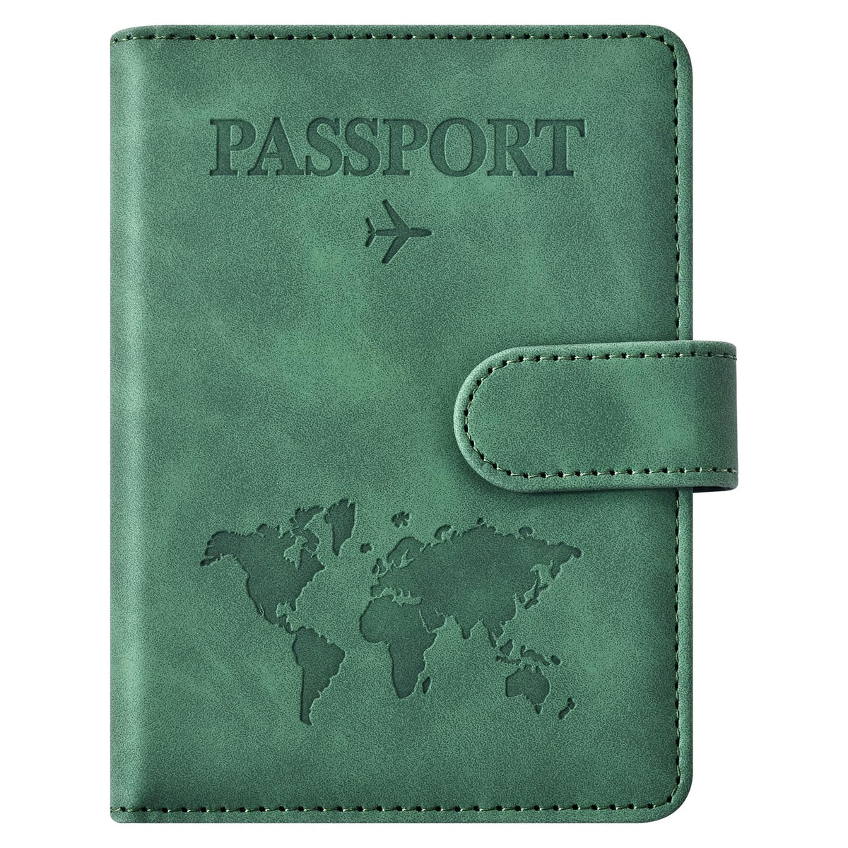 Eoehro Passport Holder for Travel Essentials, Passport Wallet Cover Case for Travel Must Haves Accessories,Passport Book Holders for Women and Men(black)