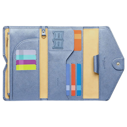 ZOPPEN Passport Holder Travel Wallet Organizer for Women,Black