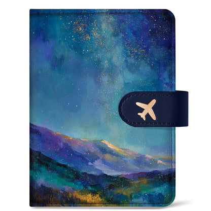Passport Holder for Travel, RFID Blocking Wallet with Magnetic Closure