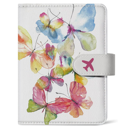 Passport Holder for Travel, RFID Blocking Wallet with Magnetic Closure