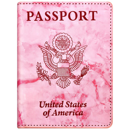 Eoehro Passport Holder for Travel Essentials, Passport Wallet Cover Case for Travel Must Haves Accessories,Passport Book Holders for Women and Men(dark blue)