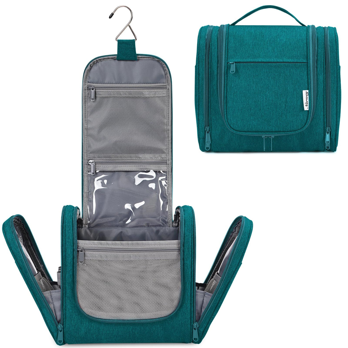 Narwey Hanging Toiletry Bag for Women Travel Makeup Bag Organizer Toiletries Bag for Cosmetics Essentials Accessories