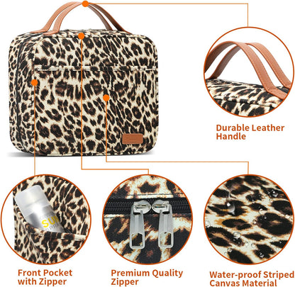 Bosidu Hanging Travel Toiletry Bag,Large Capacity Cosmetic Travel Toiletry Organizer for Women with 4 Compartments & 1 Sturdy Hook,Perfect for Travel/Daily Use/Christmas