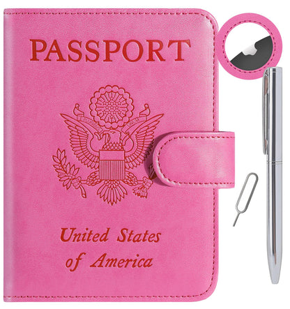 Passport Holder Cover Wallet RFID Blocking, Travel Essentials